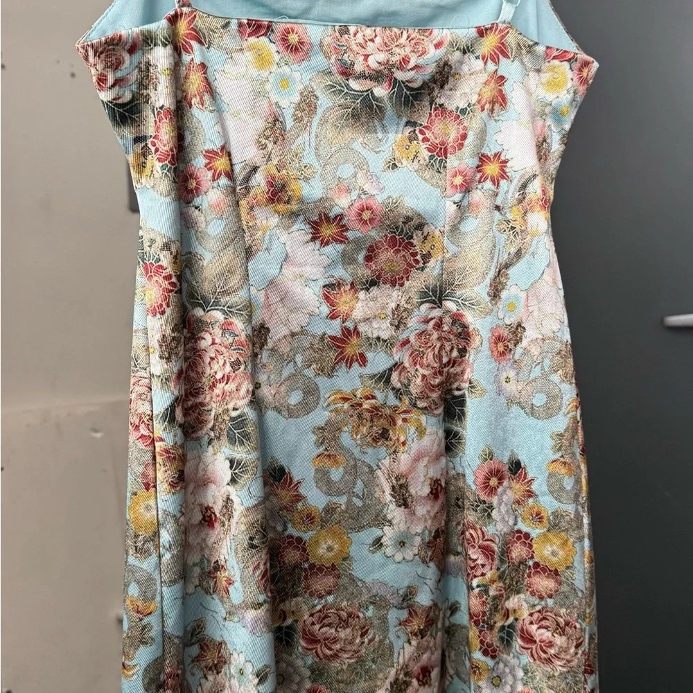 Urban Outfitters Light Blue Floral Dress - Picture 4 of 5